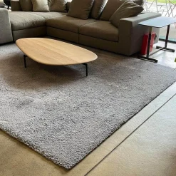 Longbarn Teppiche|Teppich Basalt Low Schurwolle 054 Hellgrau Grau 240x370