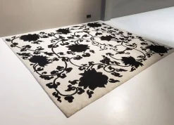 Domaniecki Teppiche|Teppich Carpetence Handgeknüpft Metok 1 Yin Yano 100 Beige Schwarz Mit Seide