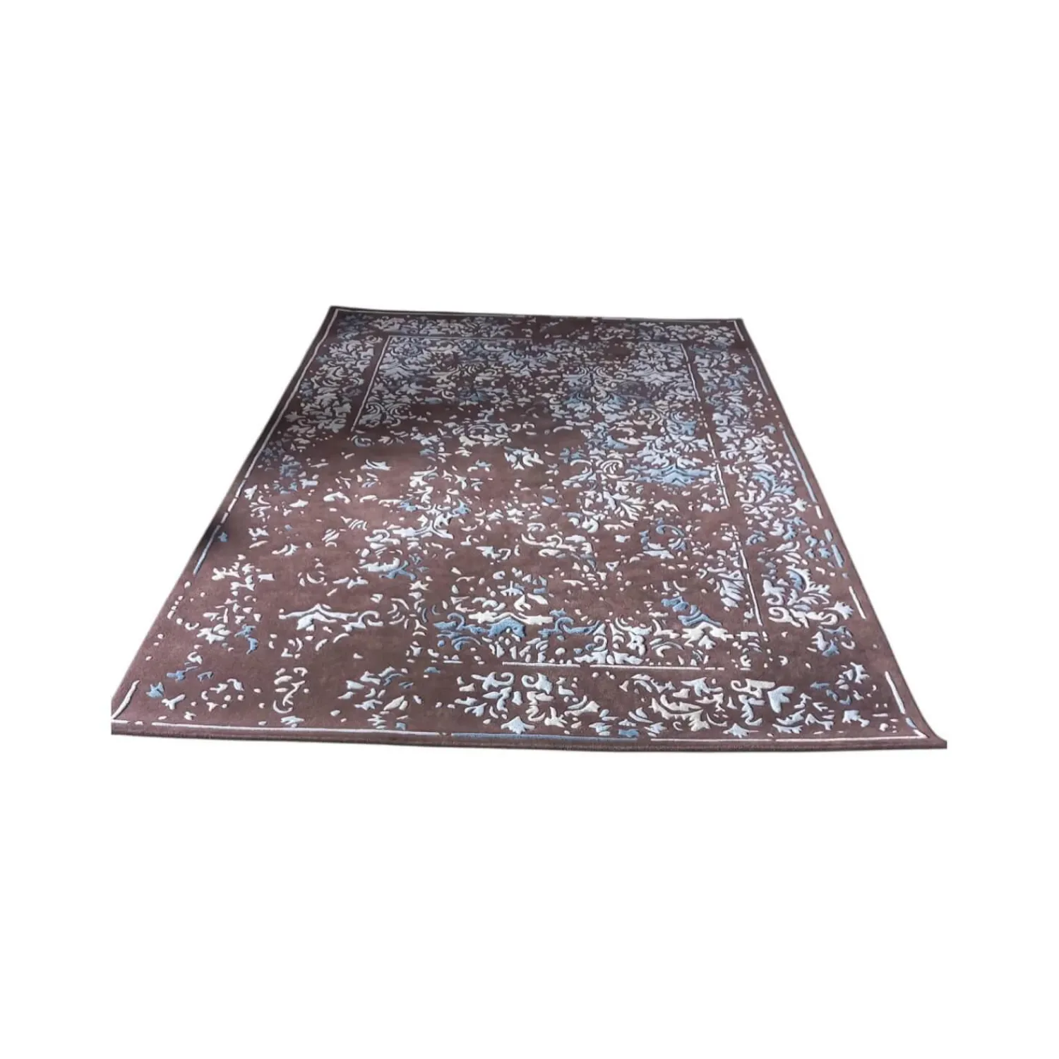 Jab Anstoetz Teppiche|Teppich Castle Schurwolle Mit Seide Braun Weiß Blau