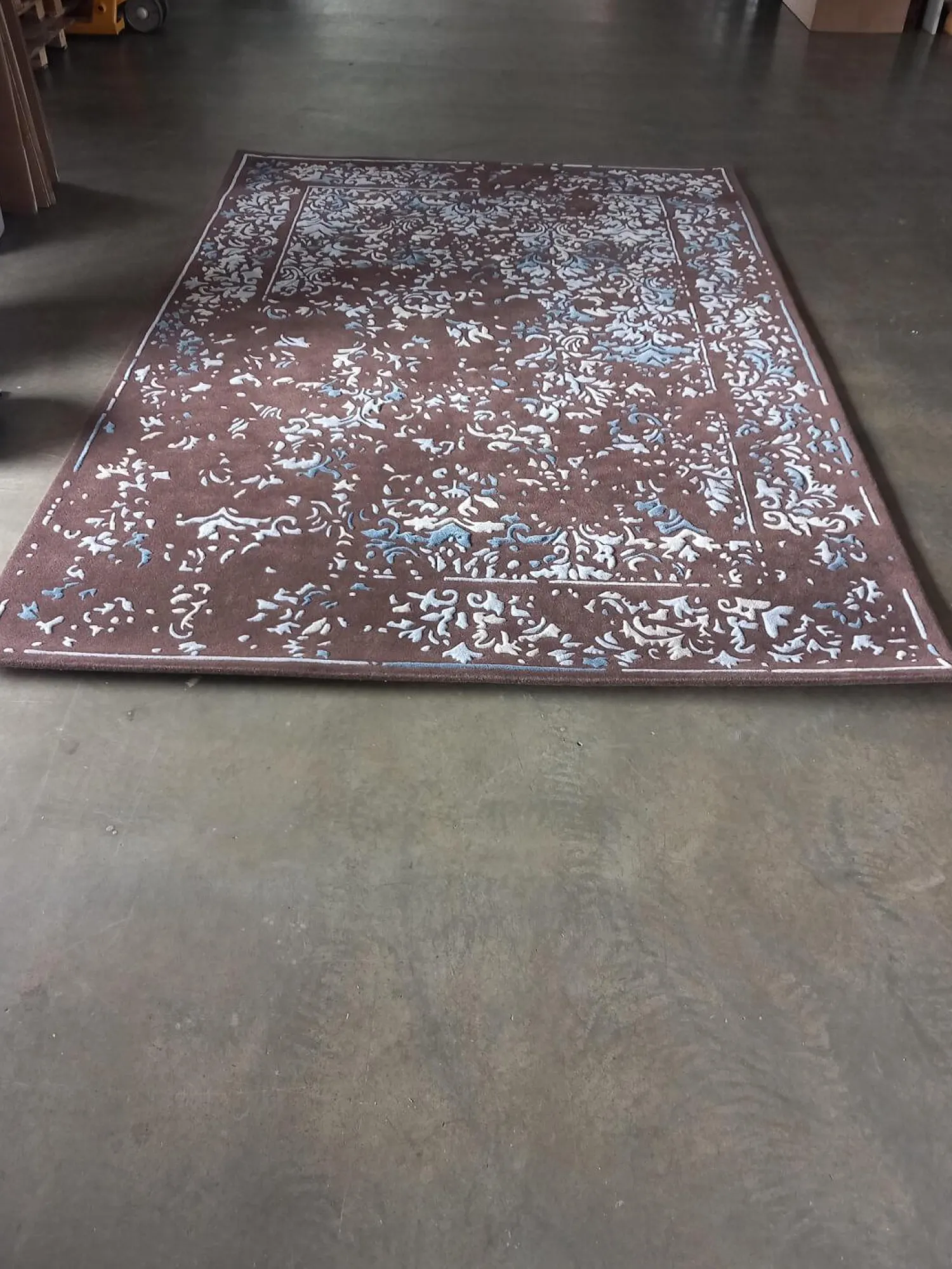 Jab Anstoetz Teppiche|Teppich Castle Schurwolle Mit Seide Braun Weiß Blau