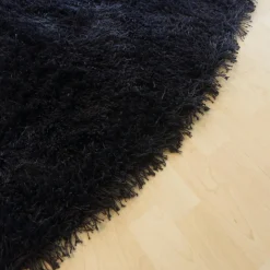 Kasthall Teppiche|Teppich Fogg Rund Black Schwarz