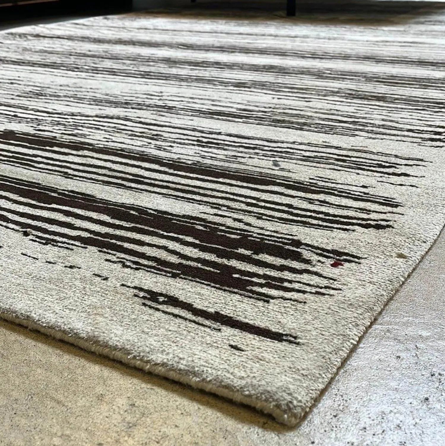 Walter Knoll Teppiche|Teppich Kuruka Stoff Weiß Schwarz Braun 170x350