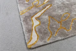 Miinu Teppiche|Teppich Marmo Real T Tencel Beige Gelb Creme