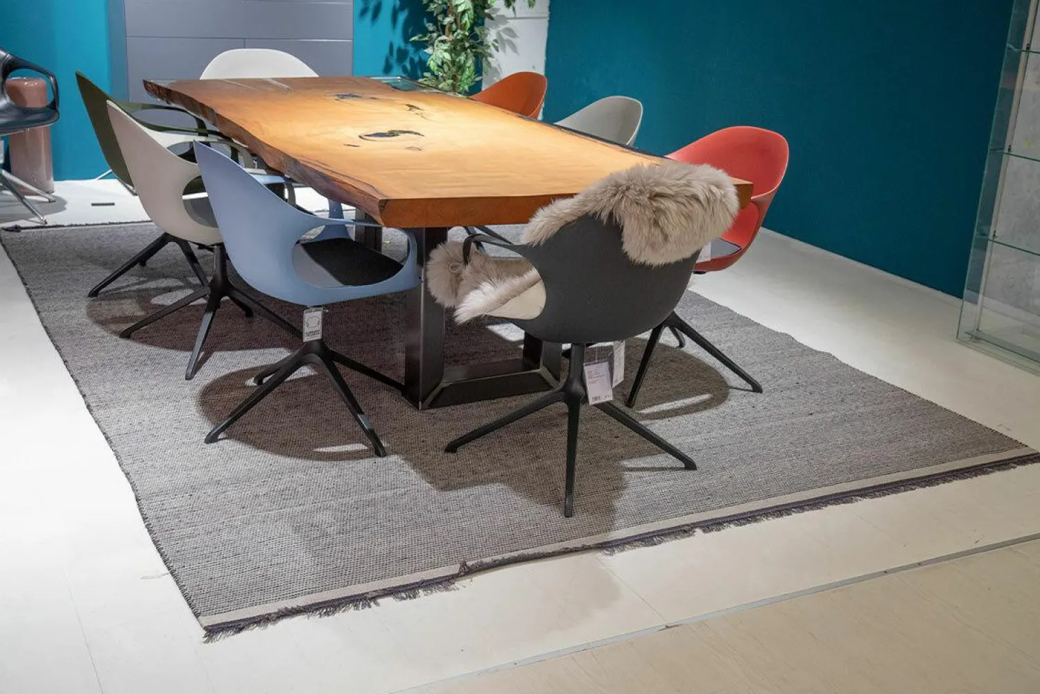 Fabula Living Teppiche|Teppich Njord Light Grey Black Hellgrau Schwarz Aus Neuseeländischer Wolle