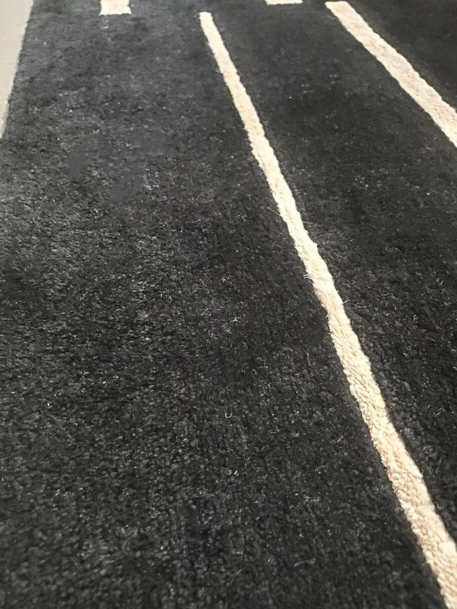 Domaniecki Teppiche|Teppich Raja Tibarto 100 Farbe G727C OCC White Schwarz Mit Weißen Linien