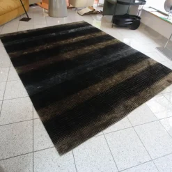 Makalu Teppiche|Teppich Tendenza Takama 69 Grün Schwarz Handgeknüpft