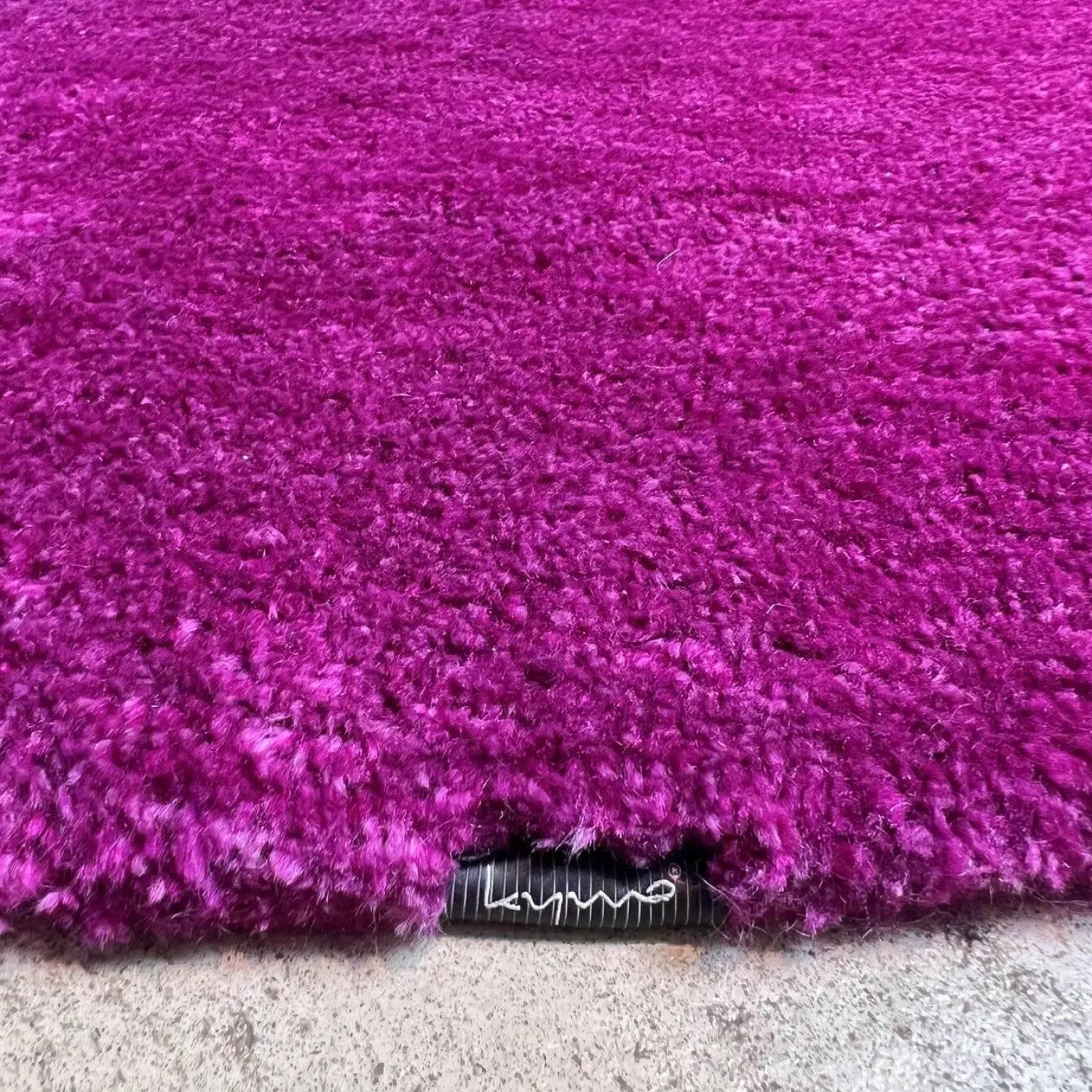 Kymo Teppiche|Teppich The Finest Mohair Wolle Dark Purple Violett 200x200