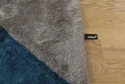 Miinu Teppiche|Teppich 300x200 BuildX Triangle Beige Petrol Tencel Lyocell