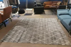 Miinu Teppiche|Teppich 250x250 Chilok Schurwolle Tencel Lyocell Volganic Glass Grau