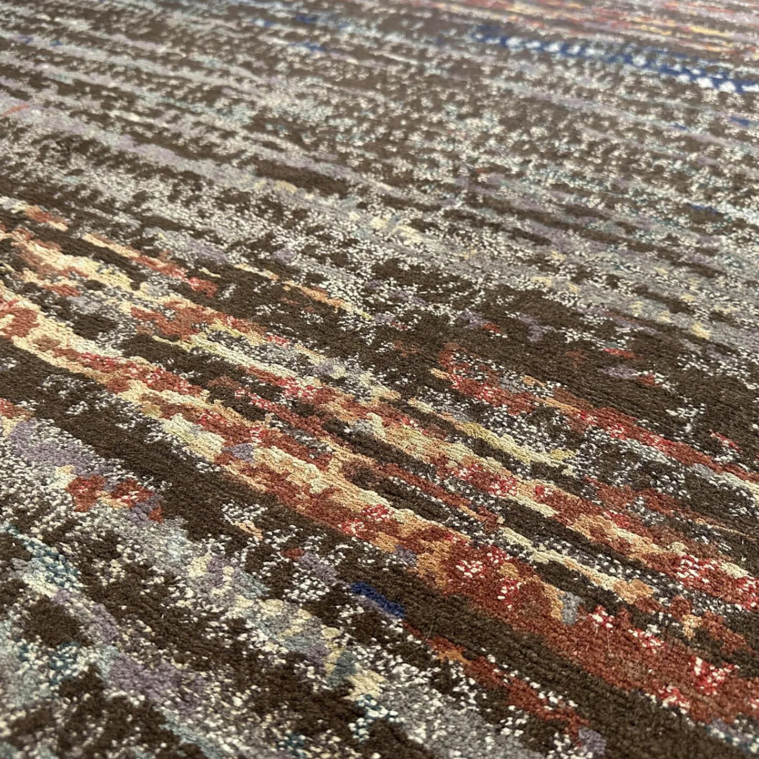 Walter Knoll Teppiche|Teppich 200x300 Legends Of Carpets Kina Wolle Seide Brennnessel Rot Grau Braun 200x300