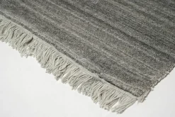 Living Carpets Teppiche|Teppich 250x200 Natural Wool Royal Grau mit FRansen