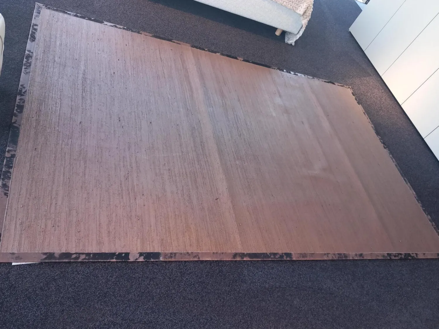 StudioArt Teppiche|Teppich 300x200 Pezzara Perlato Gold Weiß Leder Dunkelbraun