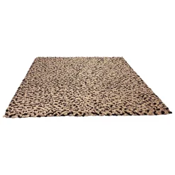 Fabrica de Tapetes Teppiche|Teppich 200x200 Spots Grau Weiß Schwarz 100% Wolle