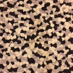 Fabrica de Tapetes Teppiche|Teppich 200x200 Spots Grau Weiß Schwarz 100% Wolle