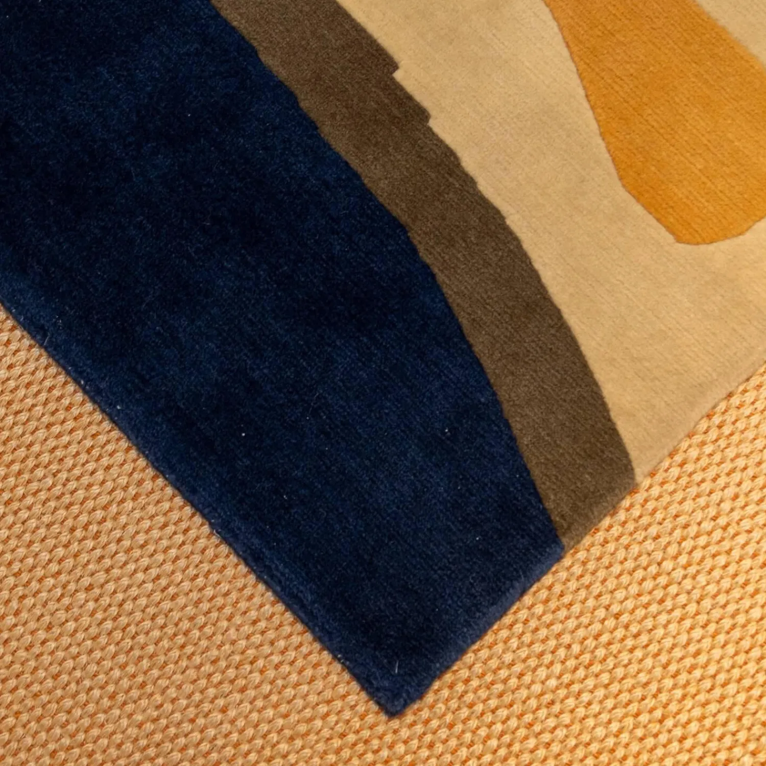 Domaniecki Teppiche|Teppich 250x202 Thani 80 Alaska Velour Ohne Fransen 21 G1999 11869DCI Blau Handgeknüpft In 80 Knoten