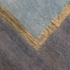 Domaniecki Teppiche|Teppich 232x198 Tibarto Frame Mit Seide Ohne Fransen G AD49 50 51 B49 50 51 Hellgrau Und Dunkelgrau Handgeknüpft