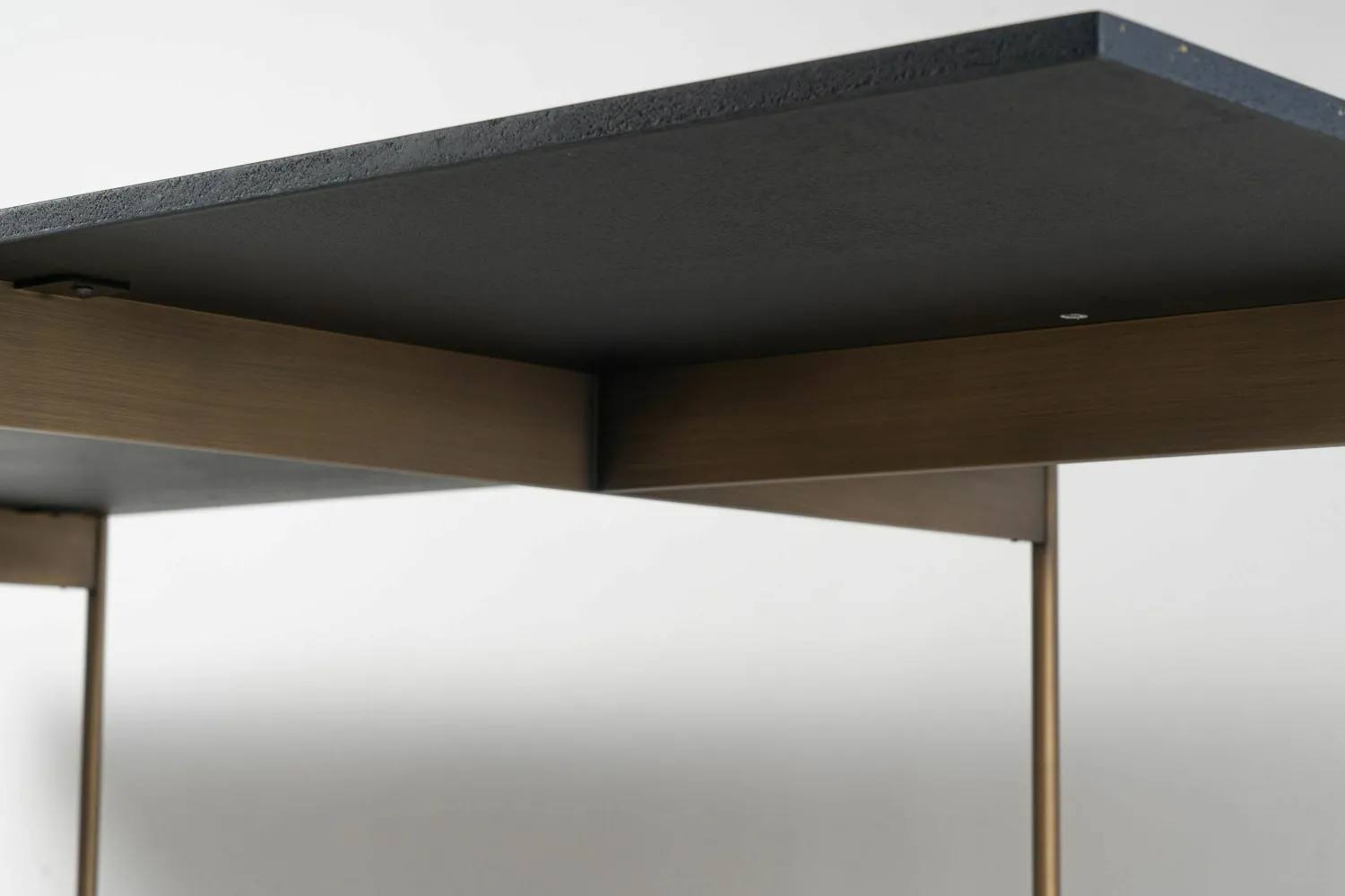 Lema Esstische|Tisch Alamo AC921 Platte Marmor Rekonstruiert Blau Lapislazuli Gestell Metall Bronzefarbig Patinier