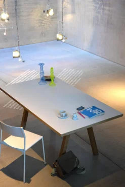 Jan Kurtz Esstische|Tisch Artwork Weiß Eiche mit Laminat