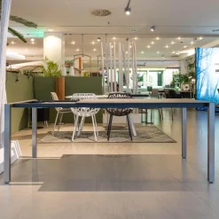 Zumsteg Esstische|Tisch Basso Gestell Edelstahl Platte Keramik Basalt