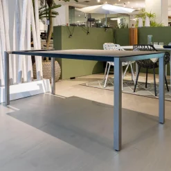 Zumsteg Esstische|Tisch Basso Gestell Edelstahl Platte Keramik Basalt