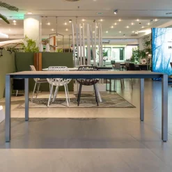 Zumsteg Esstische|Tisch Basso Gestell Edelstahl Platte Keramik Basalt