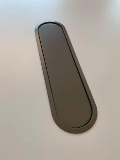 Arper Schreibtische & Sekretäre|Tisch Cross Platte Stahl Weiß Matt Gestell Bianco Opaco