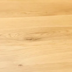 Modena Esstische|Tisch Elvis Platte Eiche Mit Gerader Kante Gestell Schwarz Matt Lackiert