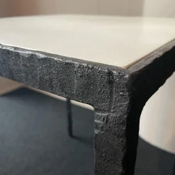 Atelier Leo Esstische|Tisch Giaco Platte Weiß Gestell Schwarz