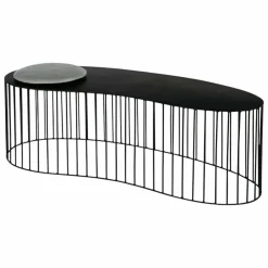 Baxter Beistelltische|Couchtische|Tisch Gibellina Nuda Metall Schwarz