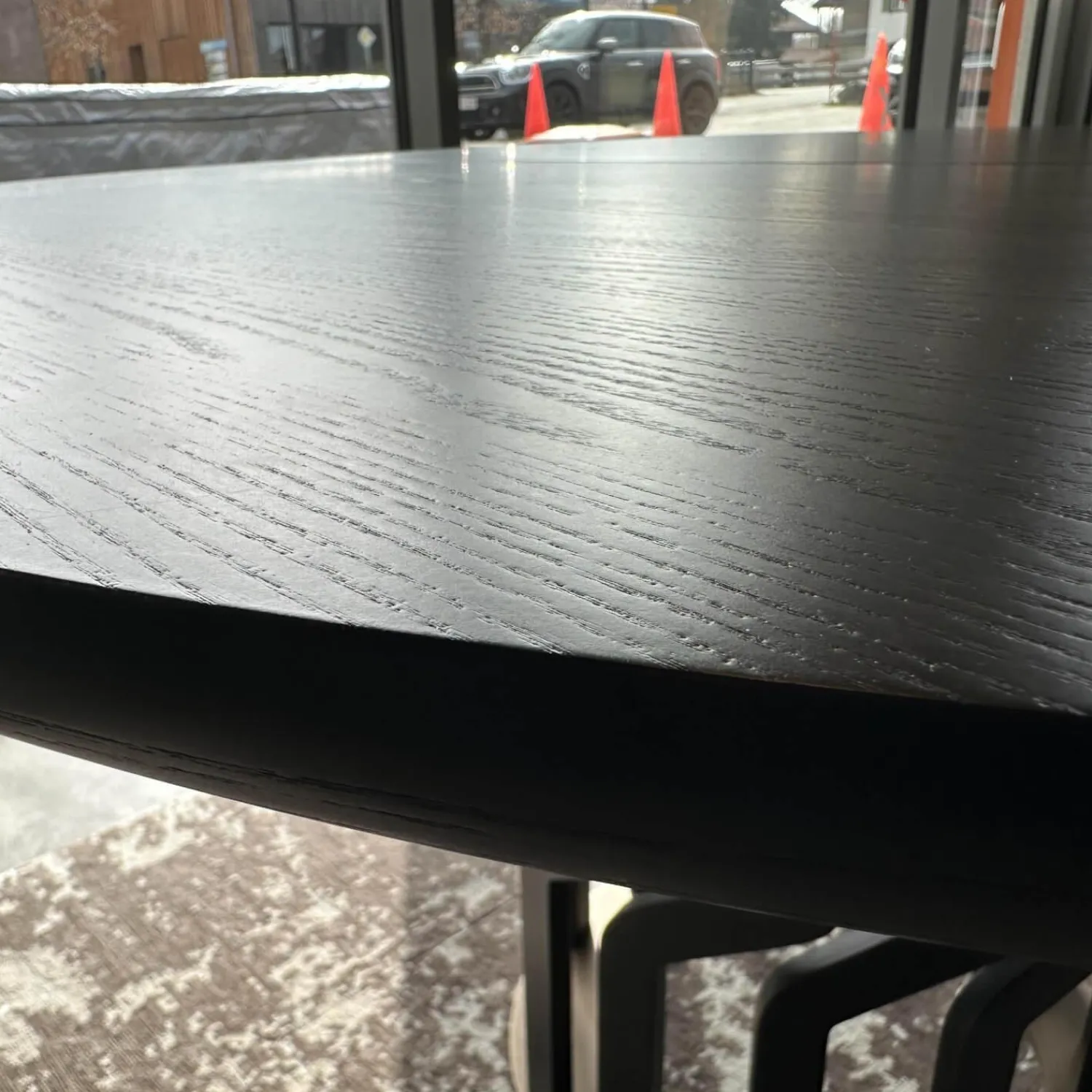 Potocco Esstische|Tisch Intreccio 950 TC1 Esche Schwarz Gebeizt