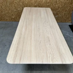 COR Esstische|Tisch Ipa Platte Esche Natur Gestell Grau Mit Stoff Bezogen