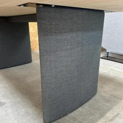 COR Esstische|Tisch Ipa Platte Esche Natur Gestell Grau Mit Stoff Bezogen