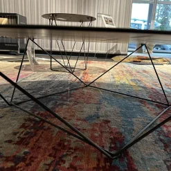 Walter Knoll Couchtische|Tisch Joco 130 T2 Matt Pulverbeschichtet Bronze Mit Kunststoffgleitern