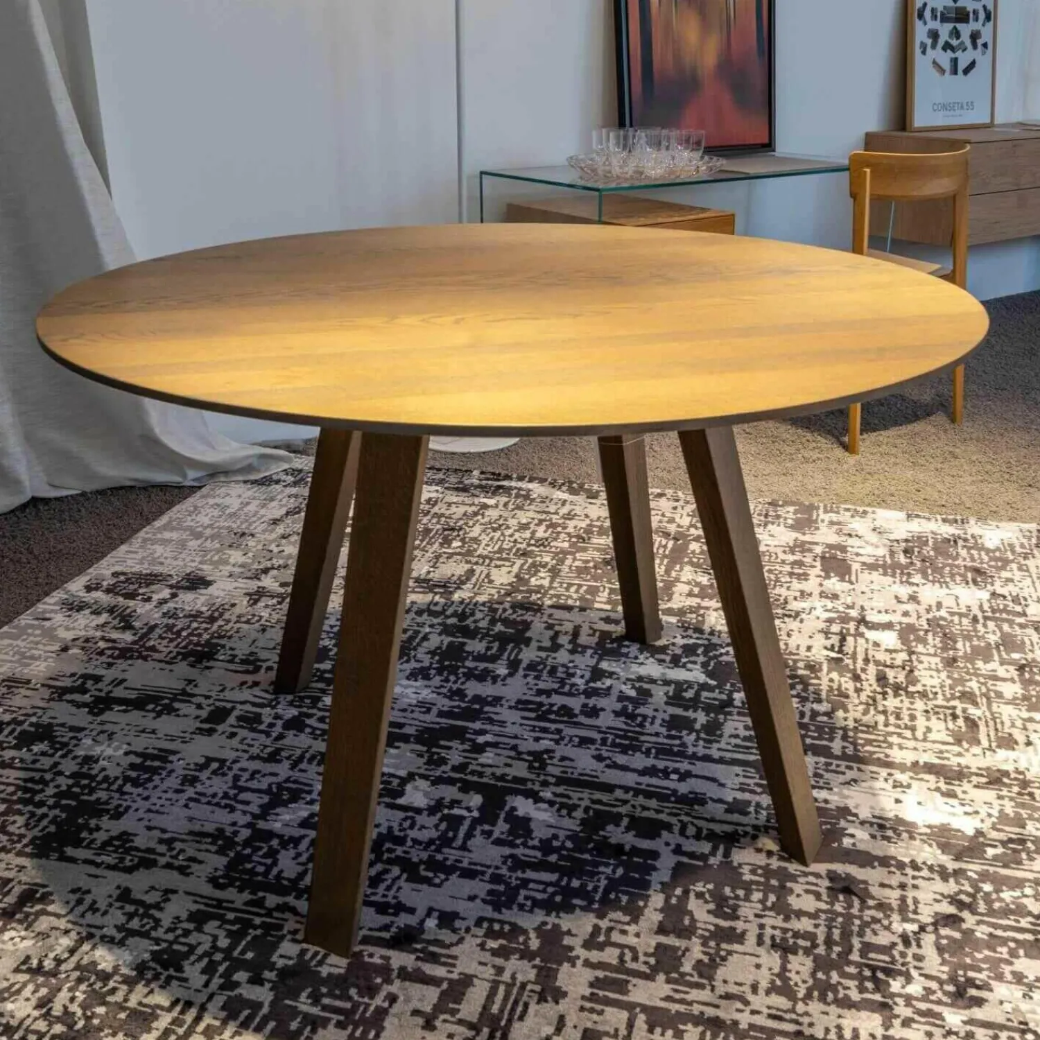 ASCO Esstische|Tisch Maverick Massivholz Eiche H08 Grau Geölt