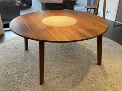 Team 7 Esstische|Tisch Miro Nussbaum Natur Geölt Drehteller Keramik Phedra Grau