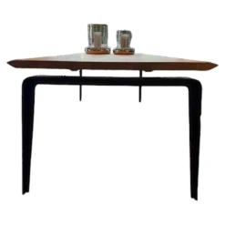 Ligne Roset Esstische|Tisch Odessa Massivholz Eiche Natur Gestell Schwarz