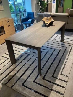 Natura Esstische|Tisch Saratoga Buche Massiv Silbergrau Geölt Mit Auszug