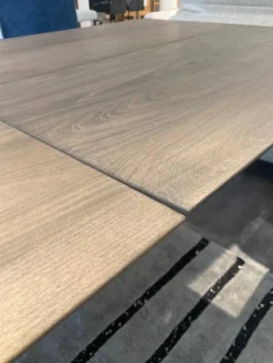 Natura Esstische|Tisch Saratoga Buche Massiv Silbergrau Geölt Mit Auszug