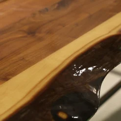 Bert Plantagie Esstische|Tisch Tane Brown Platt Expoy Noten Noes Gestell Feinstrukur Braun Kohl