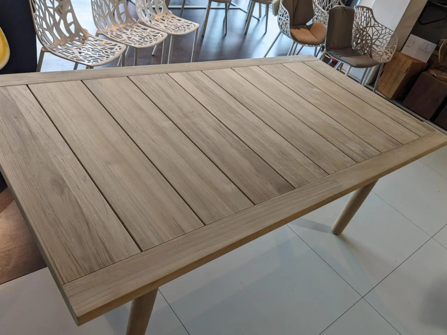 DEDON Gartentische|Tisch Tibbo Outdoor Massivholz Teak 205 Geölt
