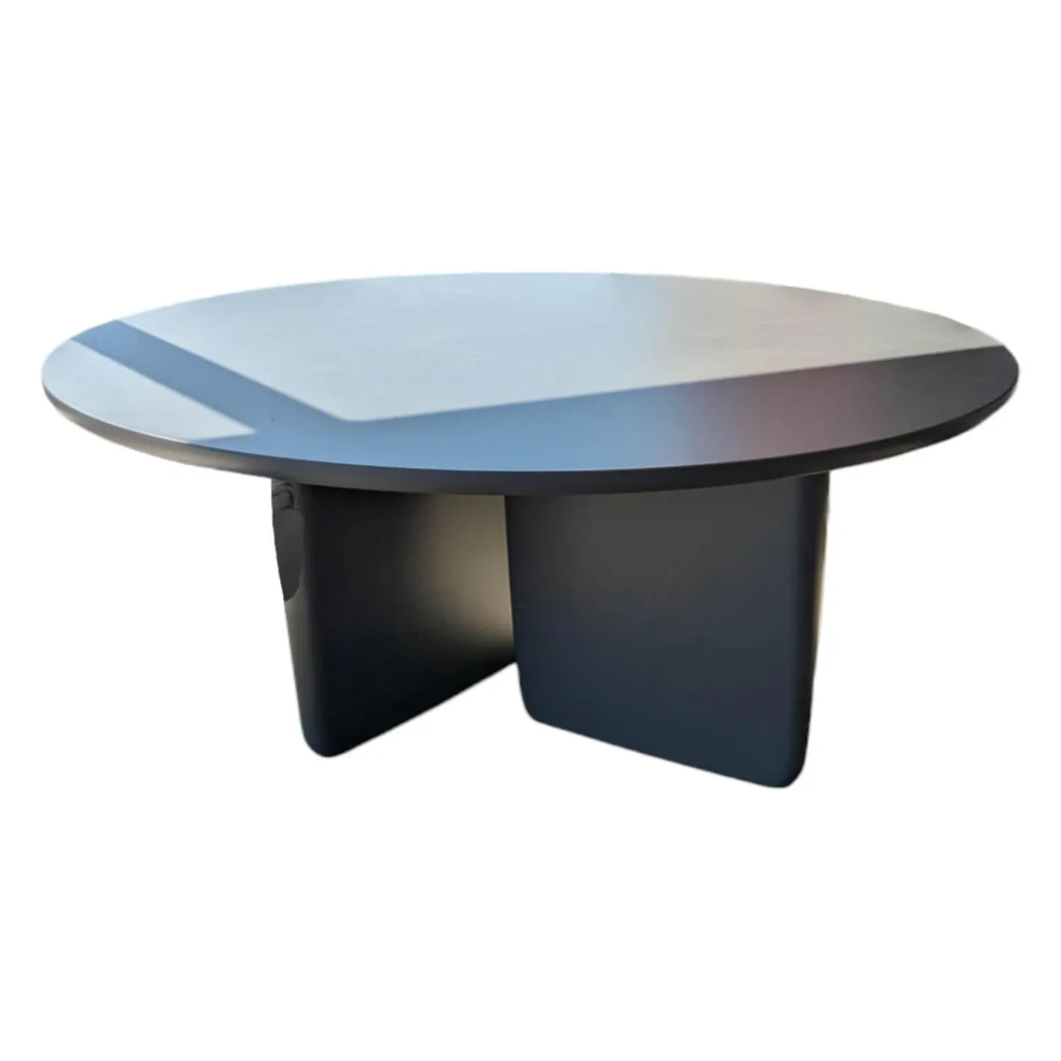 B&B Italia Esstische|Tisch Tobi-Ishi MDF Stahlgrau Lack Satiniert