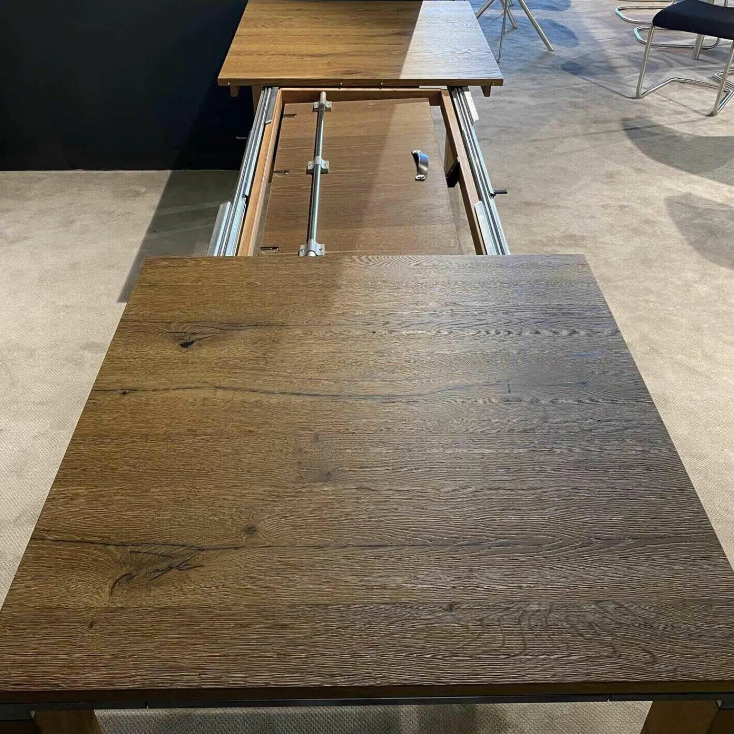 Venjakob Essgruppen|Tischgruppe Esstisch Multiflex Eiche Anziano Stuhl Lilli Tritex Basalt