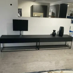 Kettnaker Wohnwände & Tv-Lowboards|TV-Board Soma Lack Fenix Schwarz mit Soundmodul