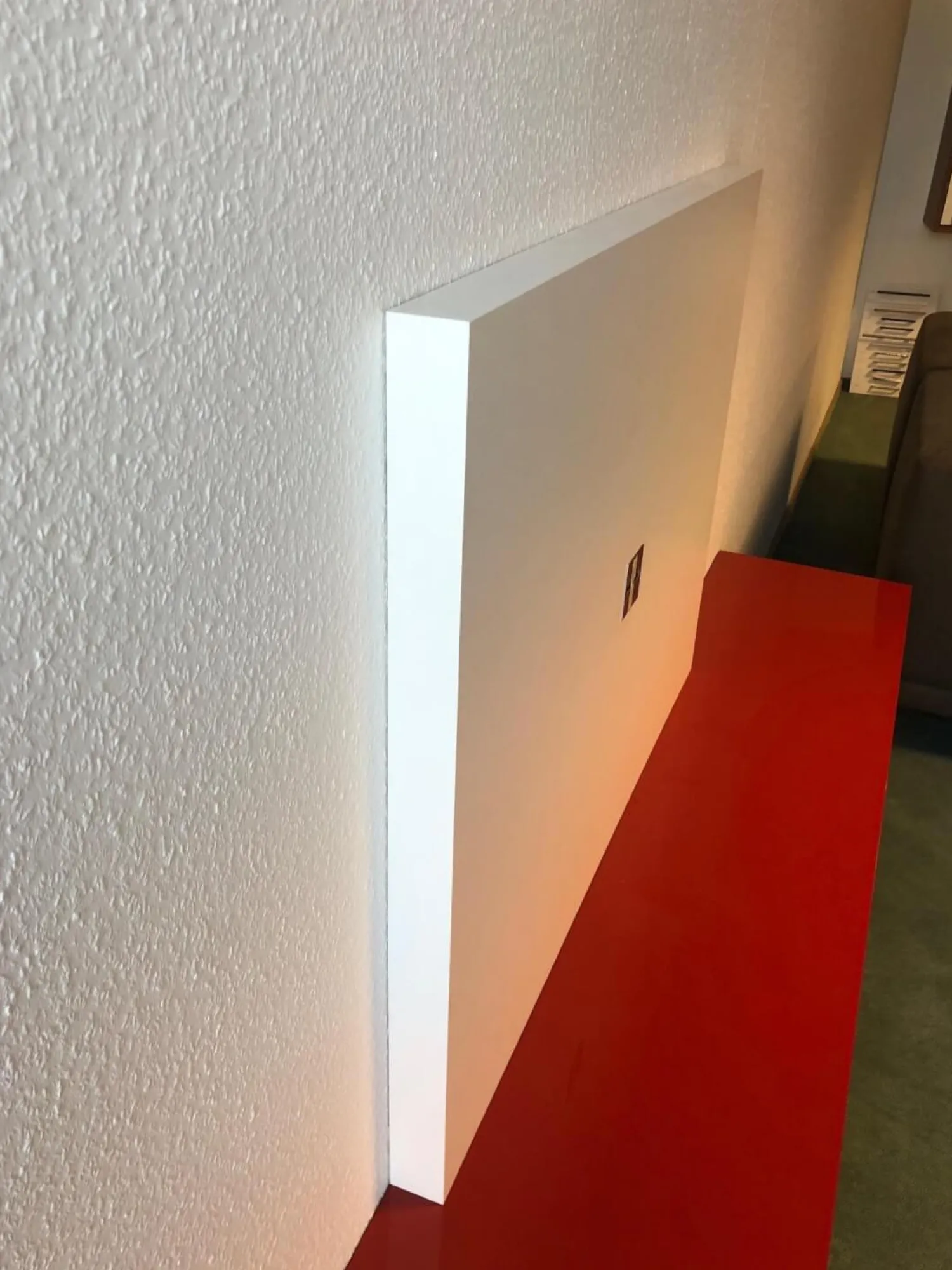 Venier Wohnwände & Tv-Lowboards|TV-Kombination Modell Astro Brique Lack Hochglanz Rot Lackiert