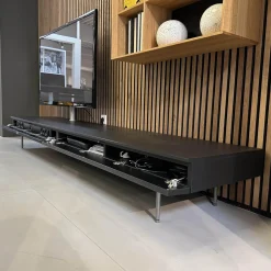 Spectral Smart Furniture Wohnwände & Tv-Lowboards|TV-Lowboard Next In BG Black Mit Deckplatte