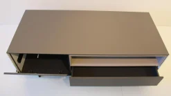 Schönbuch Wohnwände & Tv-Lowboards|TV-Möbel Holz Seiten Weiß Nische Kieselstein Gestell Schwarz