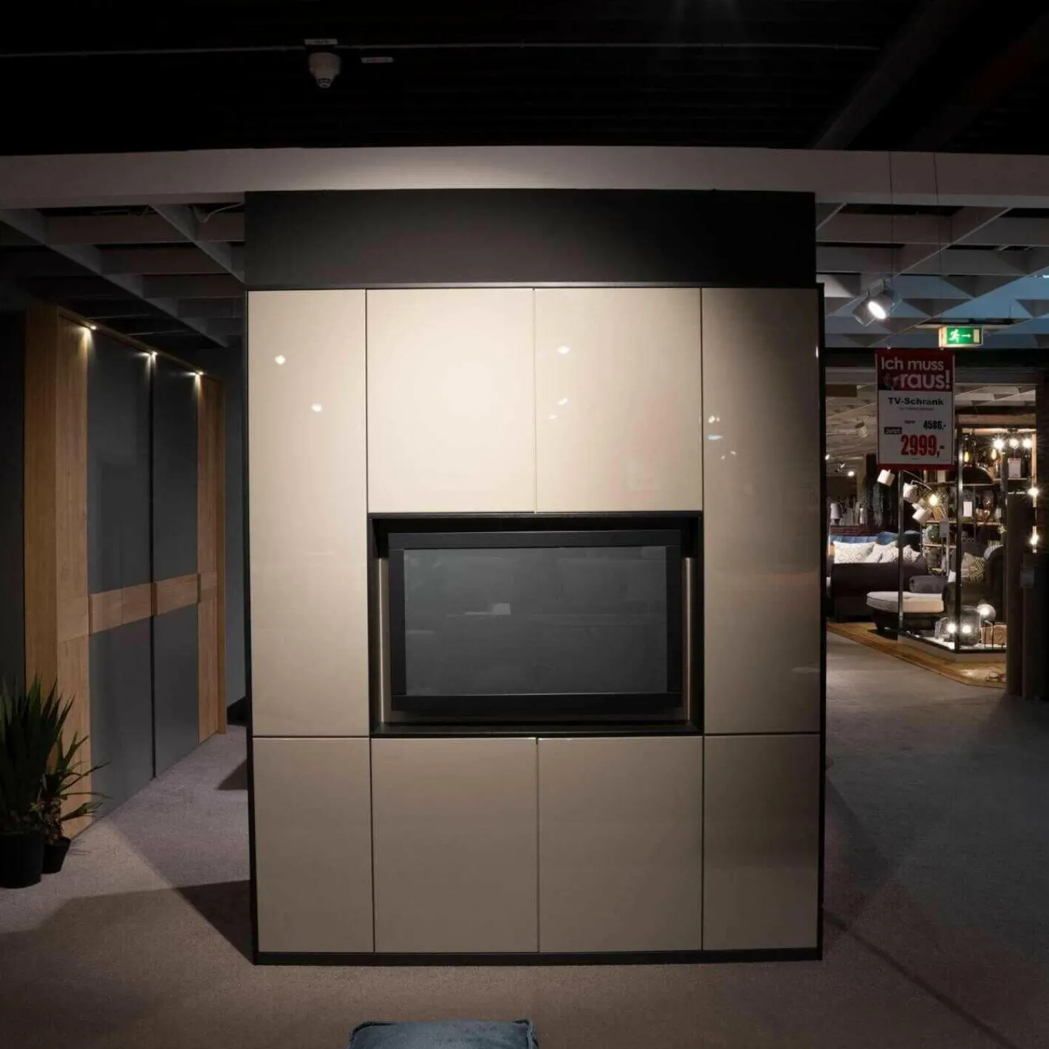 Planos Wohnwände & Tv-Lowboards|TV-Schrank 71 Face-S- VS 68883 Lack Platingrau