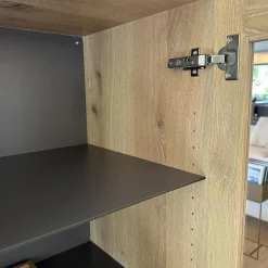 Janua Vitrinen & Highboards|Vitrine BC 04 Eiche Weiß Mit Glastüren