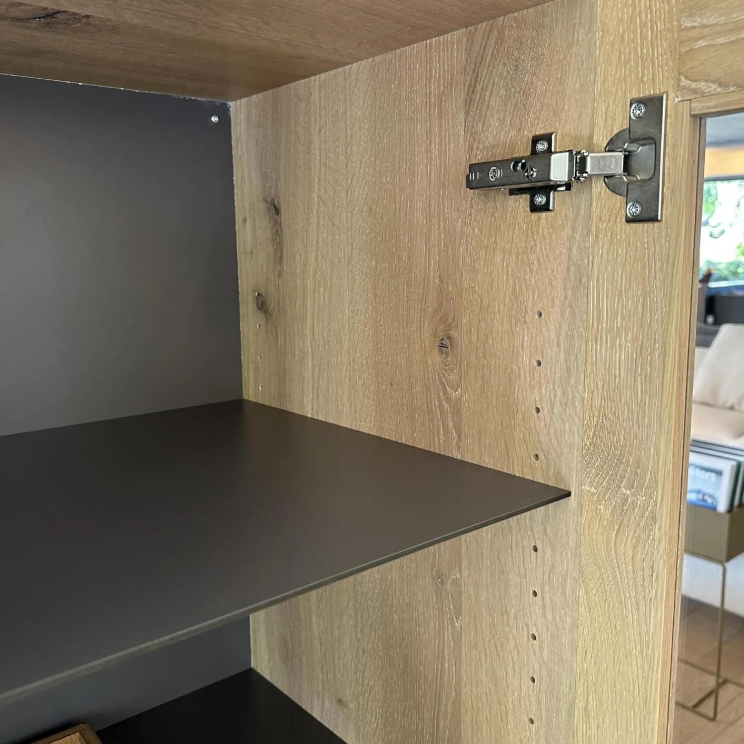 Janua Vitrinen & Highboards|Vitrine BC 04 Eiche Weiß Mit Glastüren