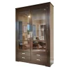 Form Exclusiv Vitrinen & Highboards|Vitrine Bordeaux Kirschbaum Nero Inklusive Beleuchtung, 4 Schubladen Und 6 Glasböden